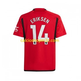 Manchester United Eriksen 14 Maglia Prima 2023/2024 Manica Corta